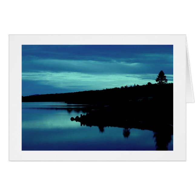 Cartão Reflexão em Blues (Frente horizontal)