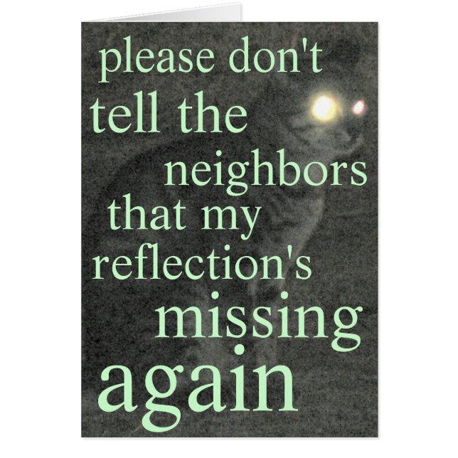 Cartão reflexão faltante (Frente)