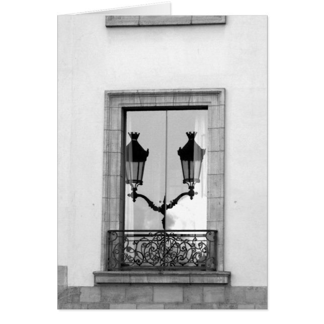 Cartão Reflexão francesa (Frente)