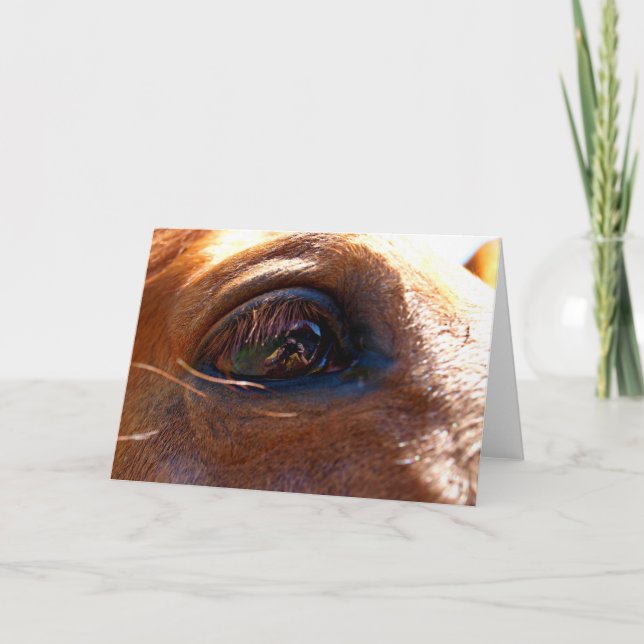 Cartão Reflexão no Olho do Cavalo (Frente)