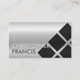 Cartão reflexivo de prata do inclinação com