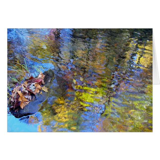 Cartão Reflexões abstratas (Frente horizontal)