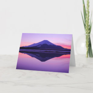 Cartão Reflexões da água   "Sakasa-Fuji "