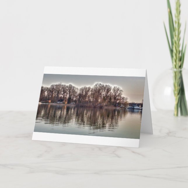 Cartão Reflexões de queda (Frente)