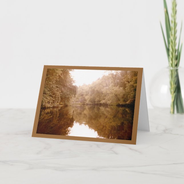 Cartão Reflexões do Lago II (Frente)