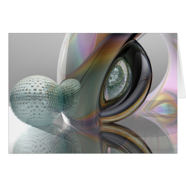 Cartão Reflexões em vidro (Frente Horizontal)