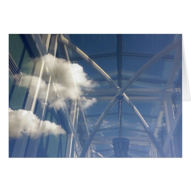 Cartão reflexões na janela (Frente Horizontal)