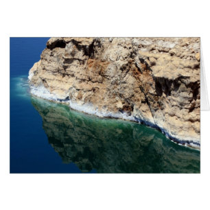 Cartão Reflexões no mar morto