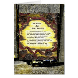 Cartão Reflexões Para A Resistência Interna