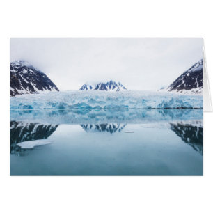Cartão Reflexos da geleira, Noruega