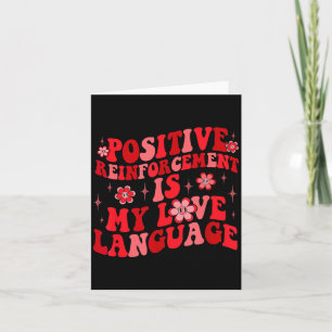 Cartão Reforço Positivo É Minha Linguagem do Amor no Dia