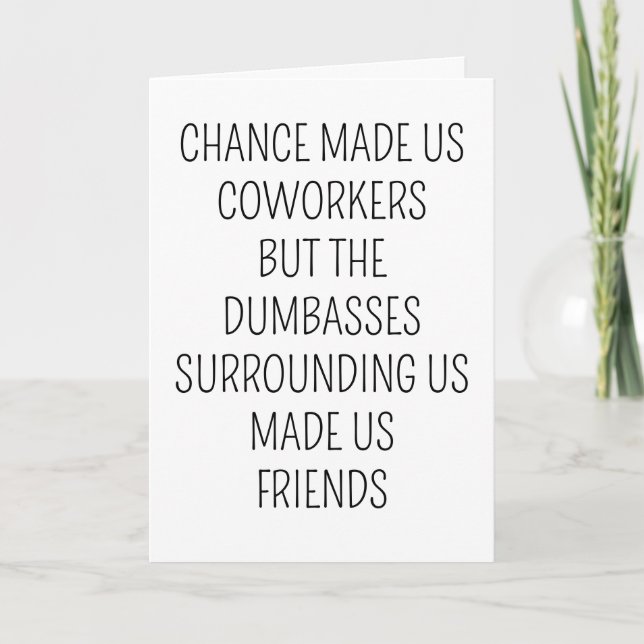 Cartão Reforma Engraçada Saindo Do Presente De Aniversári (Frente)