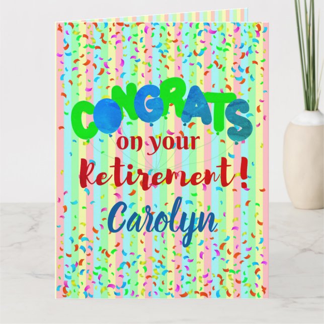 Cartão Reforma Personalizada de Supertamanho (Frente)