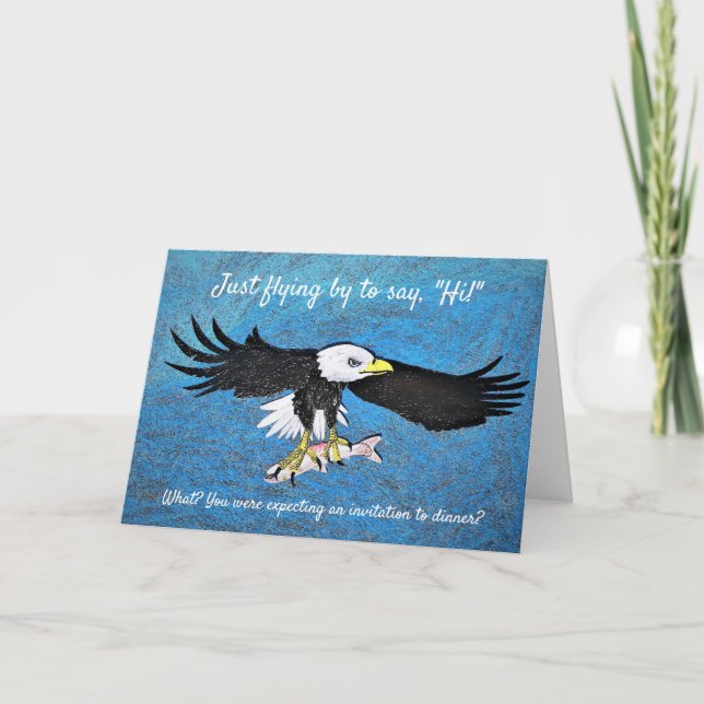 Cartão Regal Eagle "Hello" Greeting Card. (Frente)