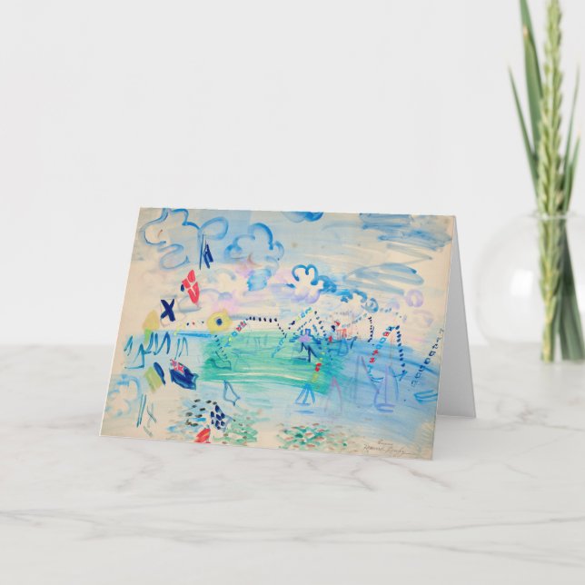 Cartão Régates à Cowes | Raoul Dufy (Frente)