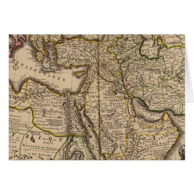 Cartão Região do Mediterrâneo (Frente Horizontal)