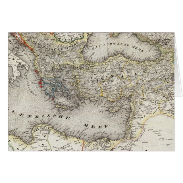 Cartão Região do Mediterrâneo (Frente Horizontal)