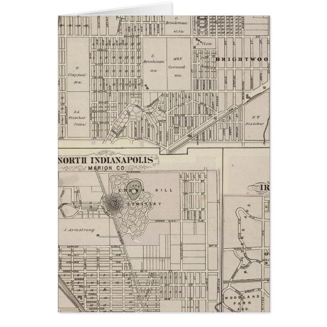 Cartão Região Nordeste de Indianápolis (Frente)