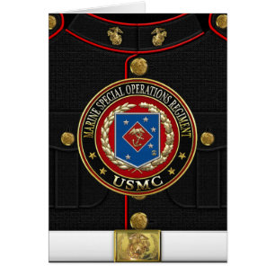 Cartão Regimento de Operações Especiais Marinhas (MSOR) [