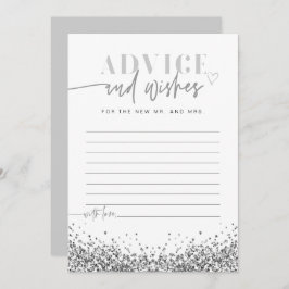 Cartão REGINA Silver Glitter Advice e Desejo