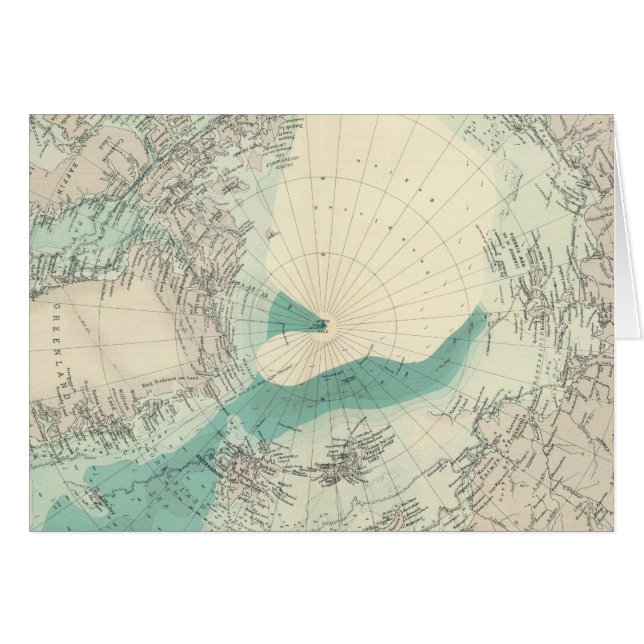 Cartão Regiões do Polo Norte (Frente Horizontal)