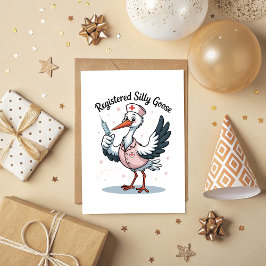 Cartão Registered Silly Goose Greeting Card
