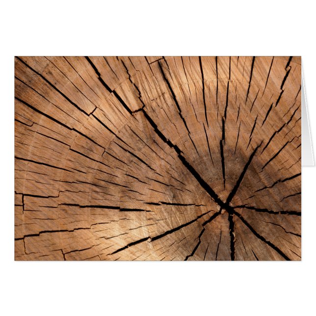 Cartão Registro de madeira rachada (Frente Horizontal)