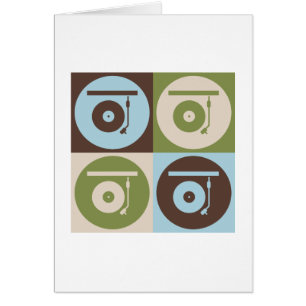 Cartão Registros do pop art