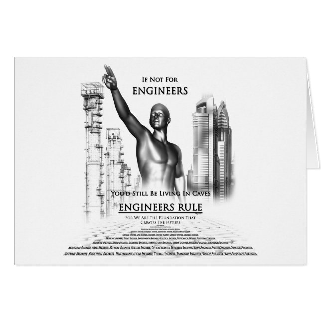 Cartão Regra de engenheiros (Frente Horizontal)