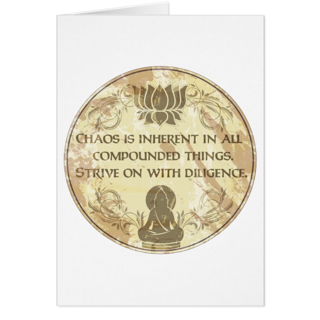 Cartão Regra eterno de Buddha (Frente)