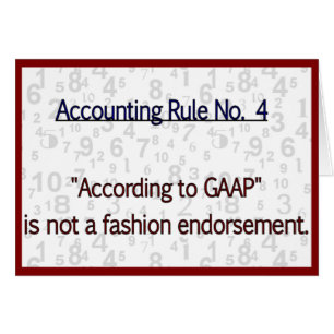 Cartão Regras Contábeis GAAP