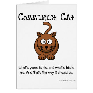 Cartão Regras de comunismo