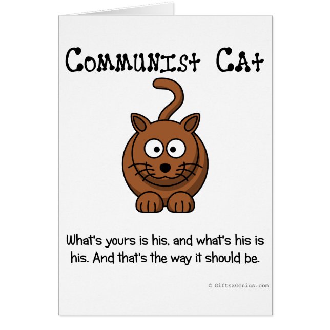 Cartão Regras de comunismo (Frente)