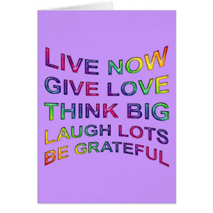 Cartão Regras De Vida