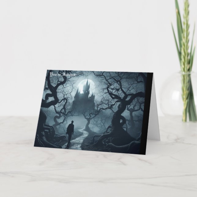 Cartão Regras do Partido Halloween (Frente)