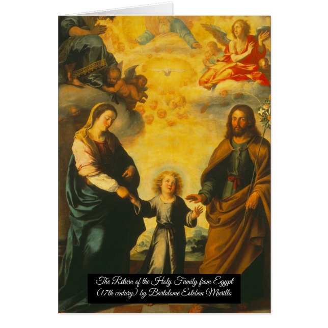 Cartão Regresso da Santa Família do Egito (Frente)
