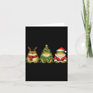 Cartão Régua de Natal Deserto Sapo Chuva Papai Noel Rena 
