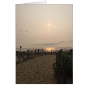 Cartão Rehoboth Beach Delaware Atlântico Sunrise