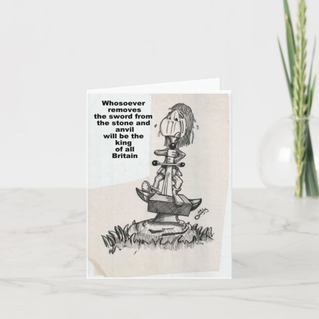 Cartão rei arthur (Frente)