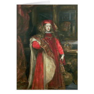 Cartão Rei Charles II da espanha