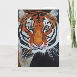 Cartão Rei da Selva Pintura por Alfred Fox