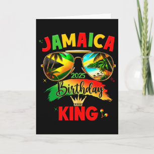 Cartão Rei de Aniversário 50º Jamaica 2025 