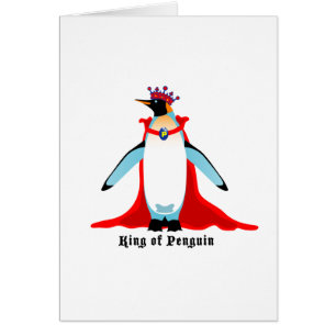 Cartão Rei de Pinguim