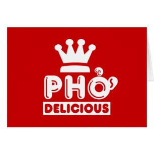 Cartão Rei Delicioso de Pho