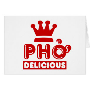 Cartão Rei Delicioso de Pho