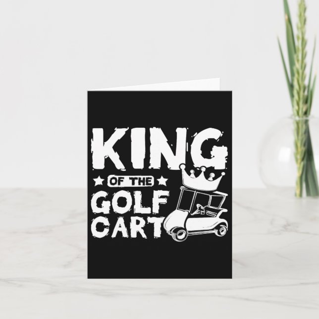 Cartão Rei Do Carrinho De Golfe (Frente)