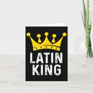 Cartão Rei Latim - Presente Dançarino Latino para Salão d