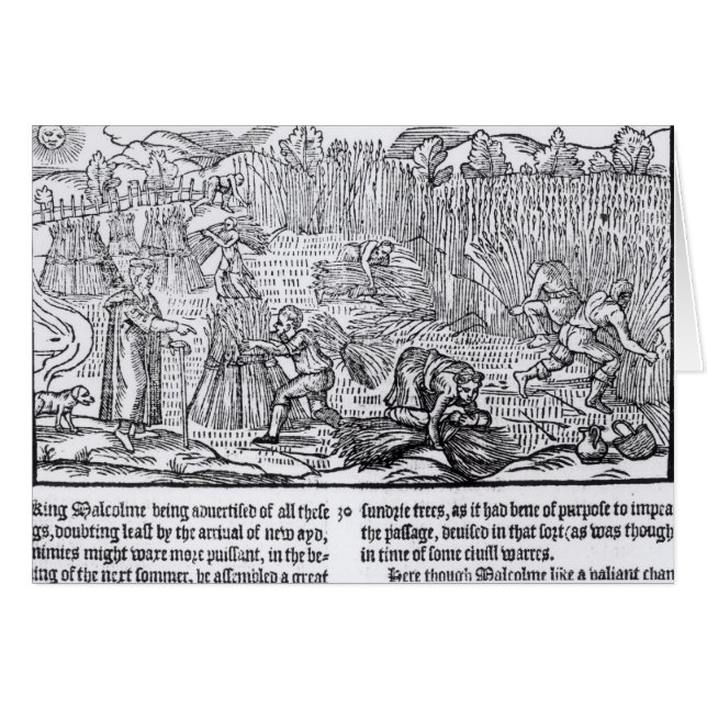 Cartão Rei Malcolm de Scotland (Frente Horizontal)