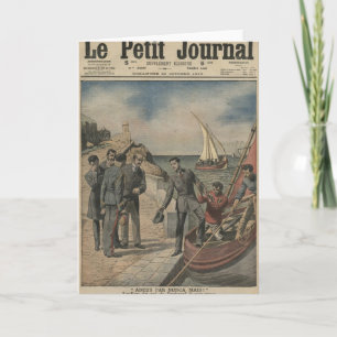 Cartão Rei Manuel II de Portugal pedindo despedida