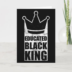 Cartão Rei Negro Educado Dia de Martin Luther King Direit